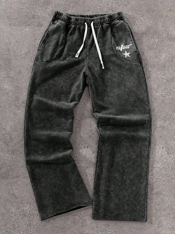StyIIz - Grey Star Comfort Sweatpants™ – Fall Streetwear Essential