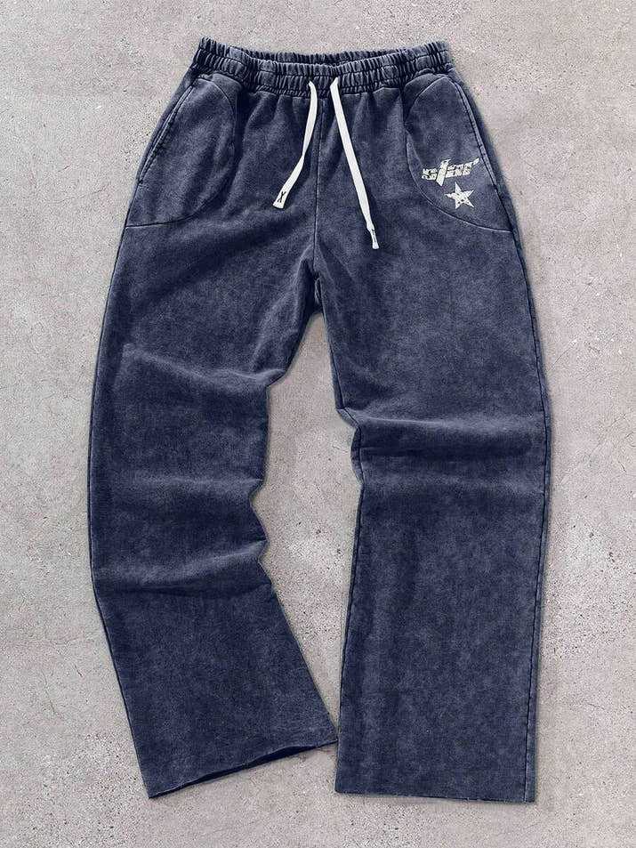 StyIIz - Grey Star Comfort Sweatpants™ – Fall Streetwear Essential