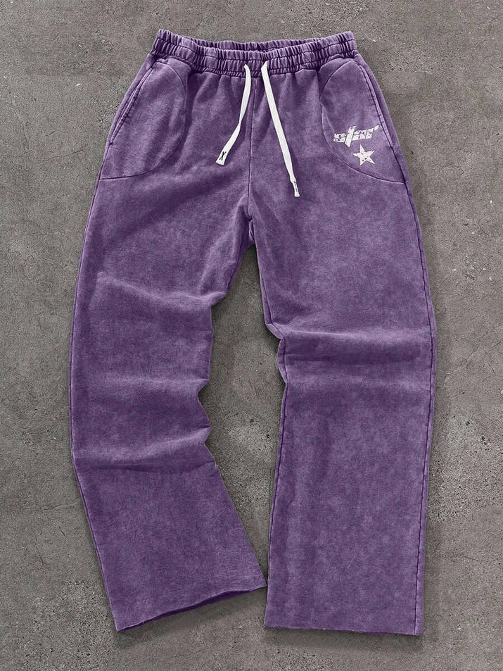 StyIIz - Grey Star Comfort Sweatpants™ – Fall Streetwear Essential