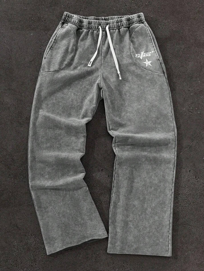 StyIIz - Grey Star Comfort Sweatpants™ – Fall Streetwear Essential